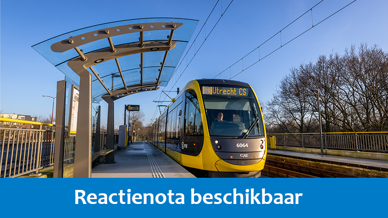 Bericht Reactienota beschikbaar: OV en Wonen Regio Utrecht bekijken